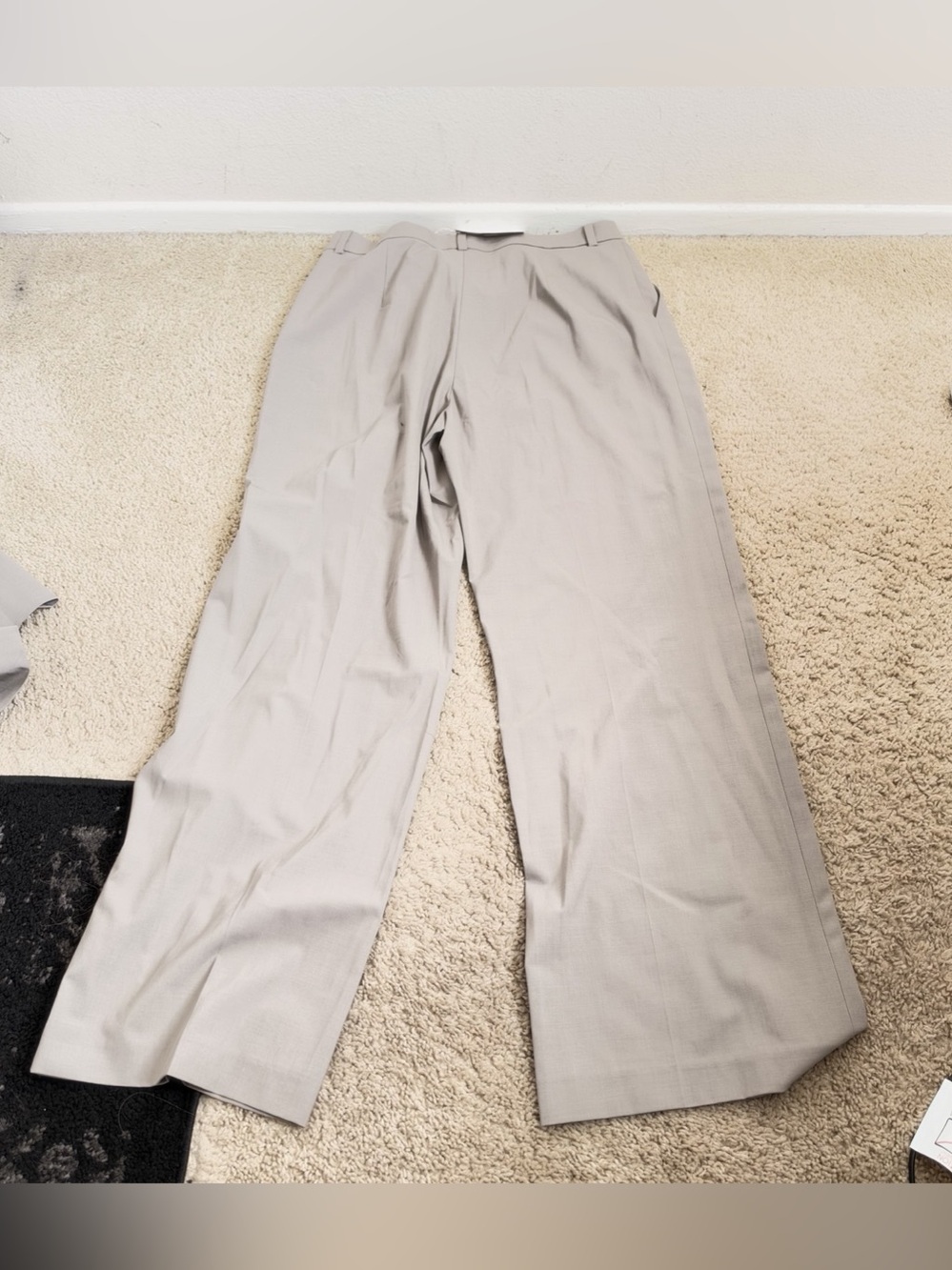 Mango Pantalón 312 Dakota Wide Leg Pants Gray Size 40